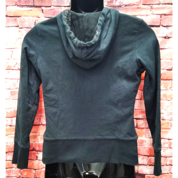 HARLEY DAVIDSON REVERSIBLE WOMENS HOODIE SWEATSHIRT S FLORAL LEOPARD PRINT - Picture 2 of 10